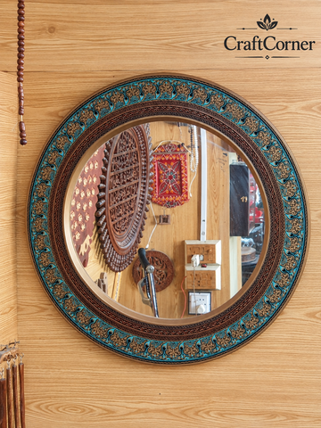 wooden Nakshi mirror
