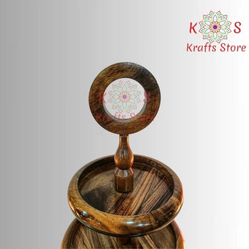3-Tire Dessert Serving Stand-Sheesham wood