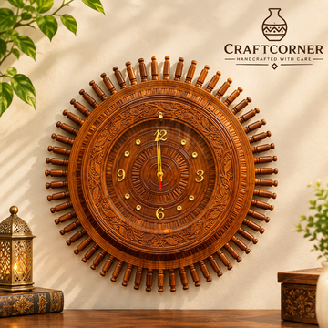 wooden wall clock