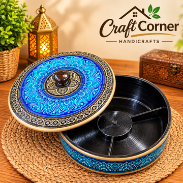 Wooden Nakshi Dryfruit port