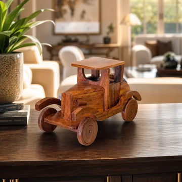 Wooden Miniature Vintage Toy Car