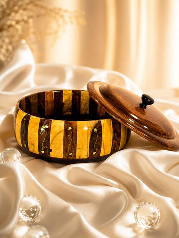 Exective Dual Tone Wooden Hot pot