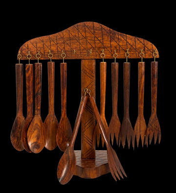 Elegant Spoon Set & Stand