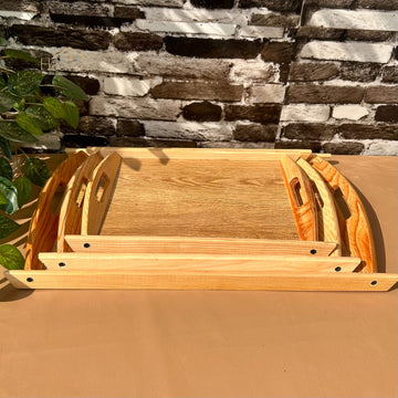 Woden Serving Tray Set of 3