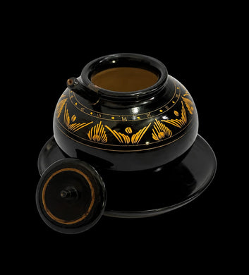Small Black wooden Sugar Port